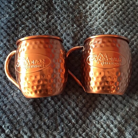 NIB Hammered Copper Moscow Mule Mugs Set Of 4 - Picture 4 of 7